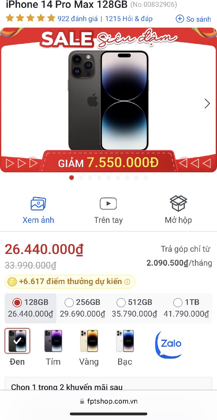 Không nên bỏ lỡ - iPhone 14 Pro Max 'sụt' giá theo tuần: Giá iPhone ở Việt Nam hiện đang thấp nhất TG? (Hình 2).