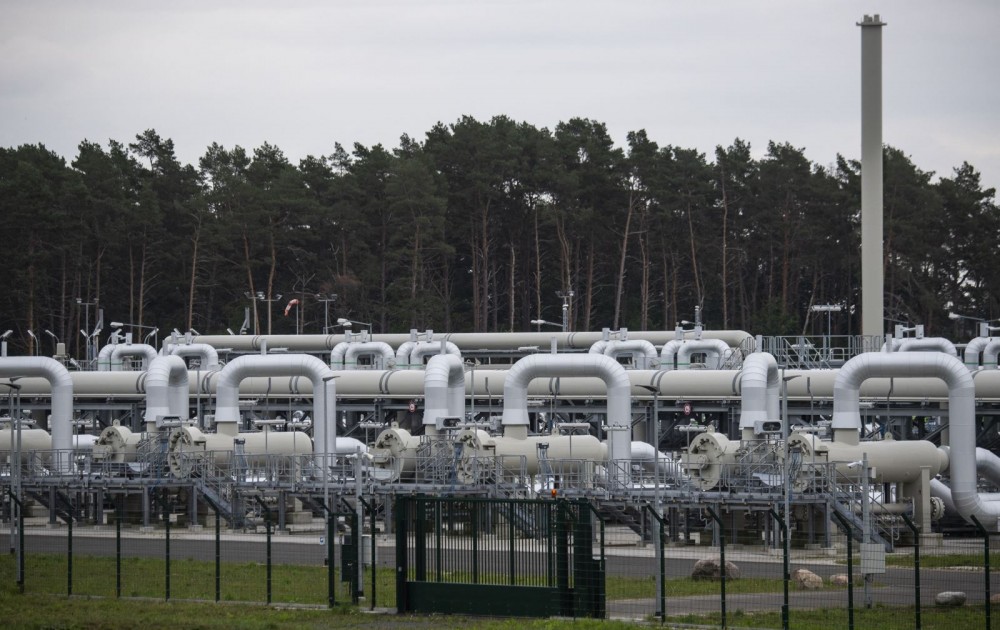 Đường ống dẫn khí đốt thuộc dự án Dòng chảy phương Bắc 2 (Nord Stream 2) tại Lubmin, Đức