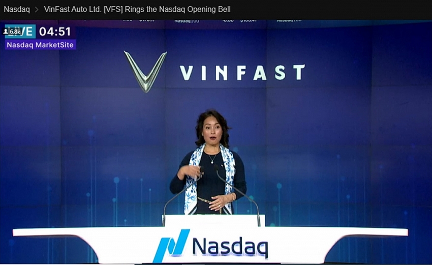 Cổ phiếu VinFast giảm không phanh trên sàn Nasdaq