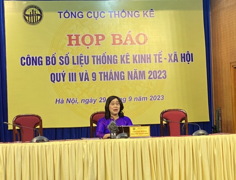 Tổng cục Thống kê họp báo công bố số liệu kinh tế - xã hội quý III/2023 và 9 tháng đầu năm