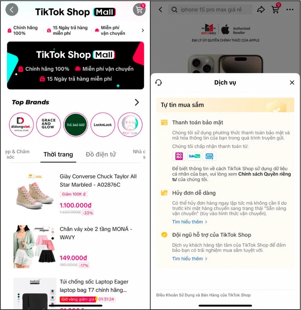 TikTok Shop đau đầu giải bài toán “hàng chính hãng”