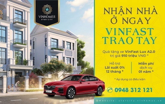 Vinhomes Star City Thanh Hóa tặng xe sang VinFast cho khách hàng mua nhà